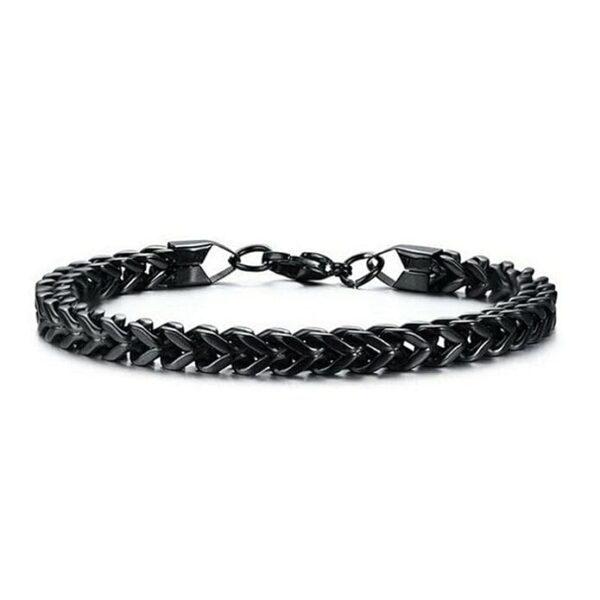 Fashion Frill Stylish Bracelet for Men Stainless Steel Hand Chain Band Jewellery Accessories For Boys Gift for Husband & Boyfriend